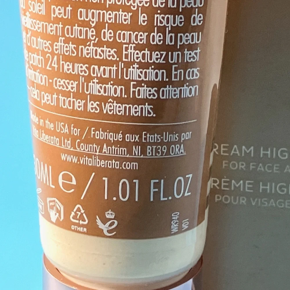 Vita Liberata Blur Luminosity GOLD Cream Highlighter Face & Body NIB